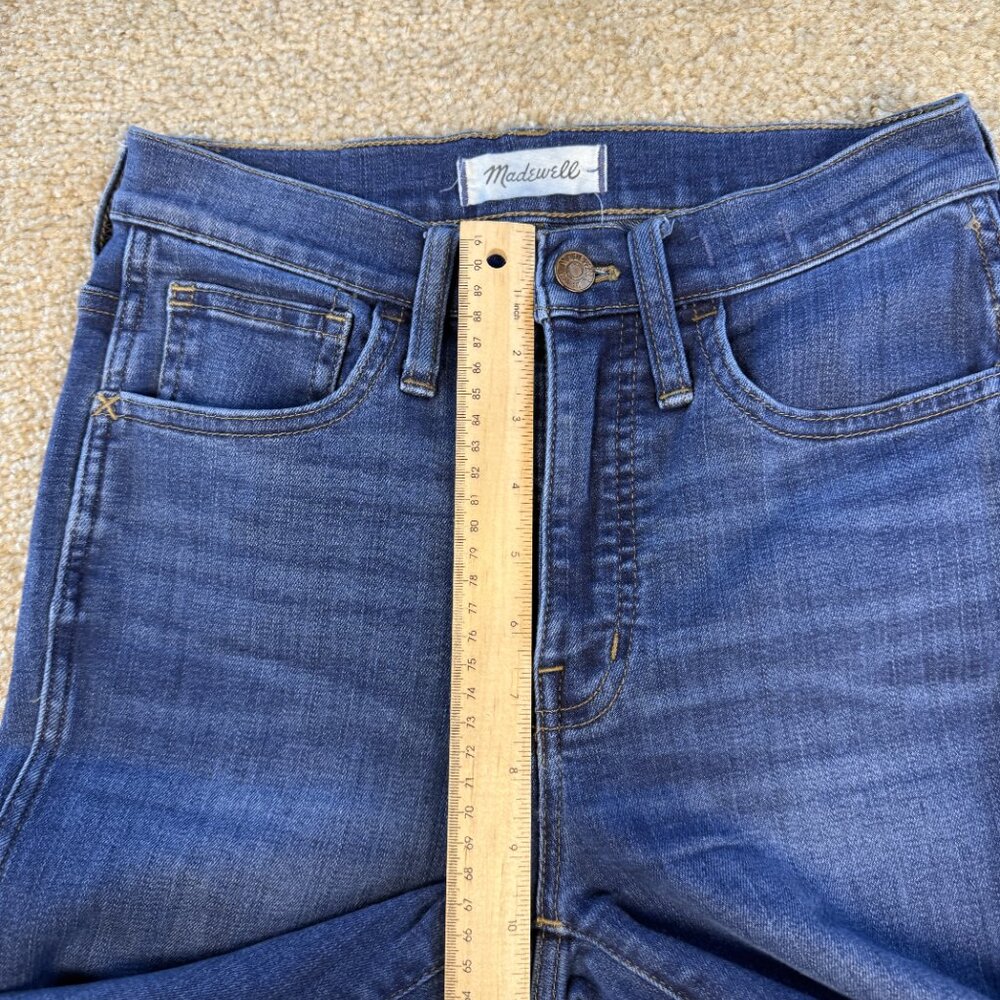 Madewell Roadtripper 10 Inch High Rise Skinny Jeans Womens Size 24 Blue F596 - Picture 11 of 14